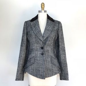 Carolina Herrera textured wool peplum blazer